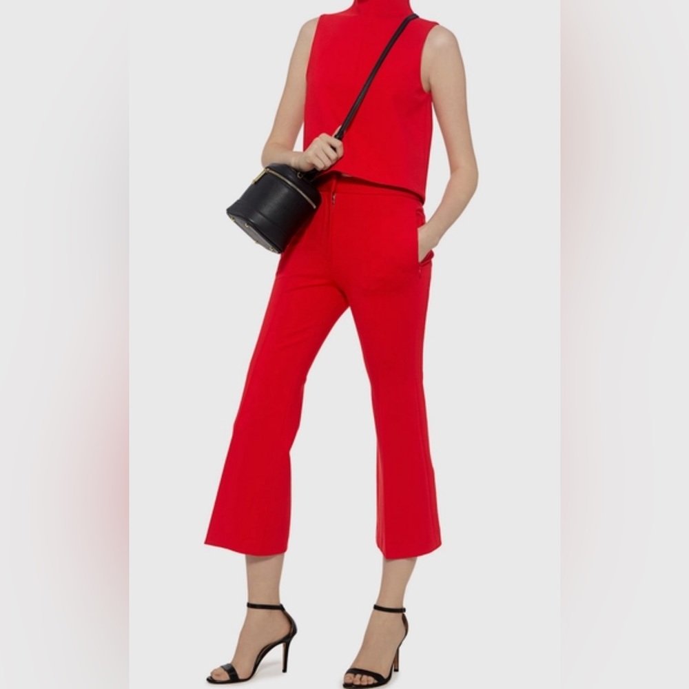 TIBI Cropped Ponte bootcut Pant